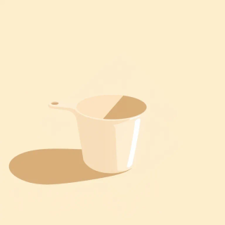 Ilustración de vasos medidores