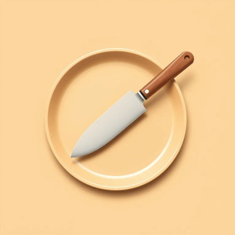 Ilustración de cuchillo de pan