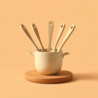 Ilustración de pinzas de cocina