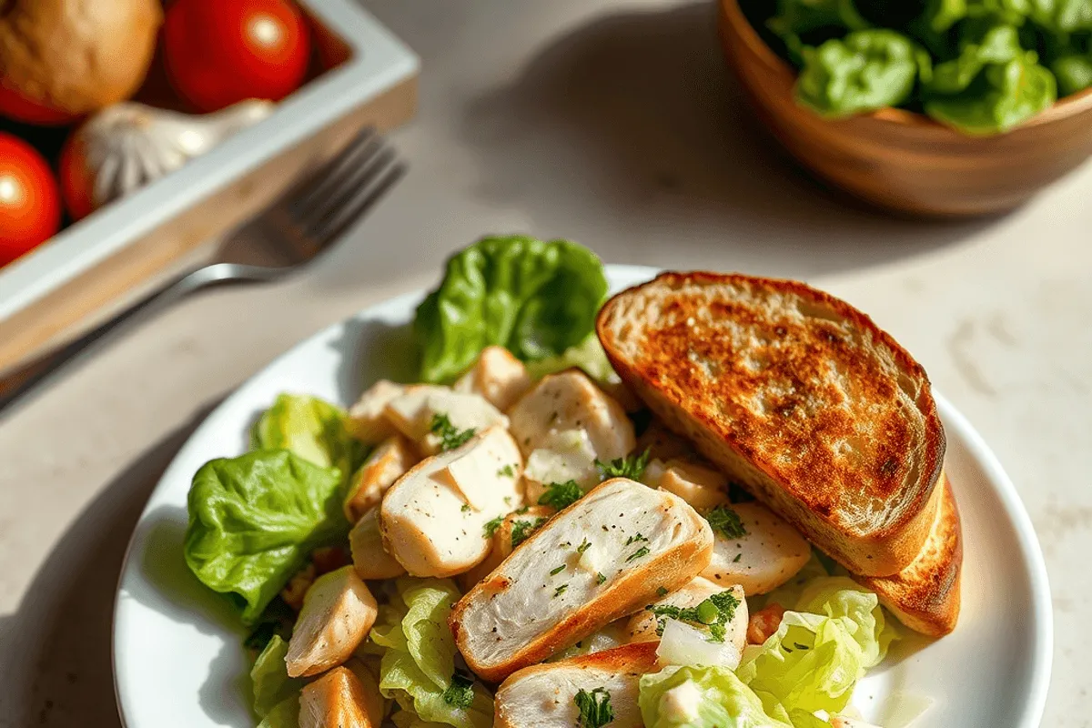 Ensalada César con pollo
