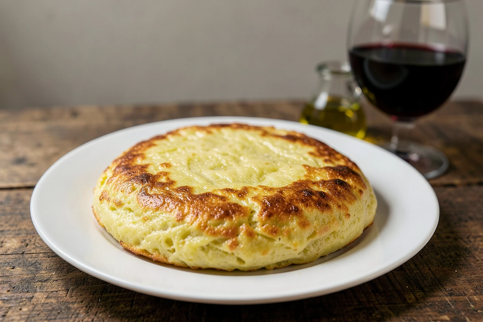 Tortilla de patatas jugosa