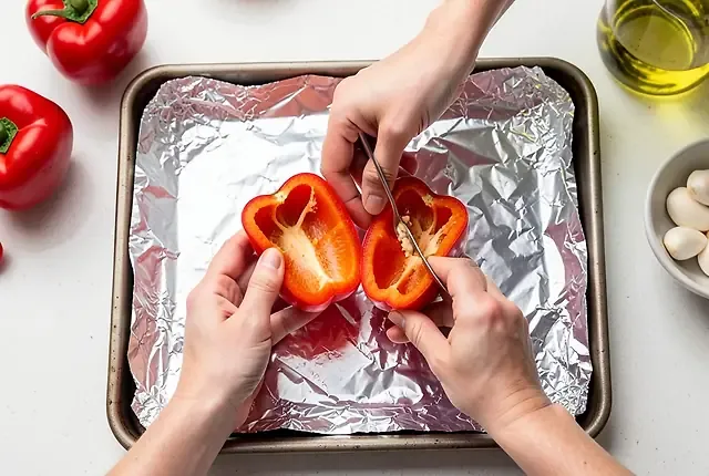 Paso 1: Preparar verduras para asar